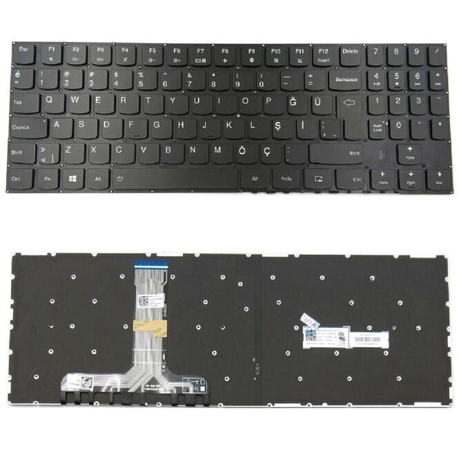 Lenovo Legion Y540-15IRH-PG0, 81SY Uyumlu Klavye Led Işıklı Tuş Takımı Siyah Türkçe