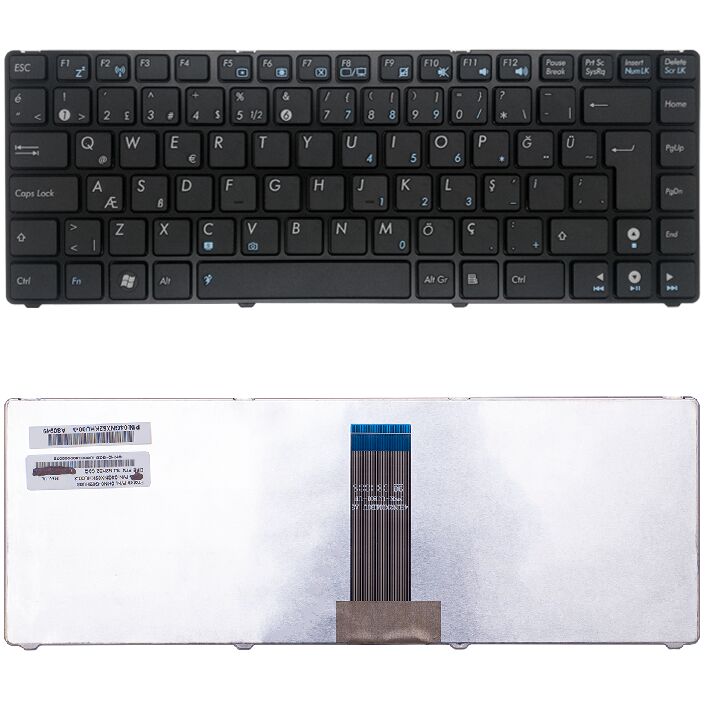 Asus NSK-HKU0G, NSK-UJC01, NSK-UJB01, NSK-UJB0T Klavye Tuş Takımı Tuş Seti Siyah Türkçe