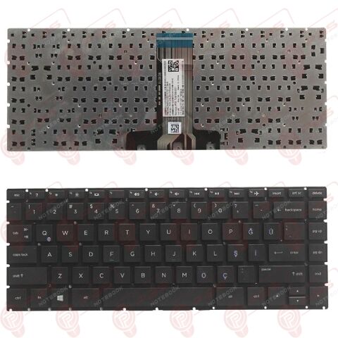 Hp L53789-001, L53789-141 Klavye Tuş Takımı Q TR Siyah Renk Tuş Seti