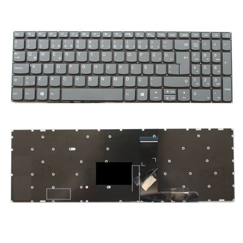 Lenovo ideaPad 520-15IKB, 80YL, 81BF Klavye Tuş Takımı TR Q Gri Dizüstü Klavye