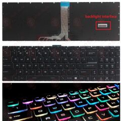 MSI GP63 8RD, GP638RD Klavye Tuş Takımı RGB Işıklı Siyah Ver.2 TR