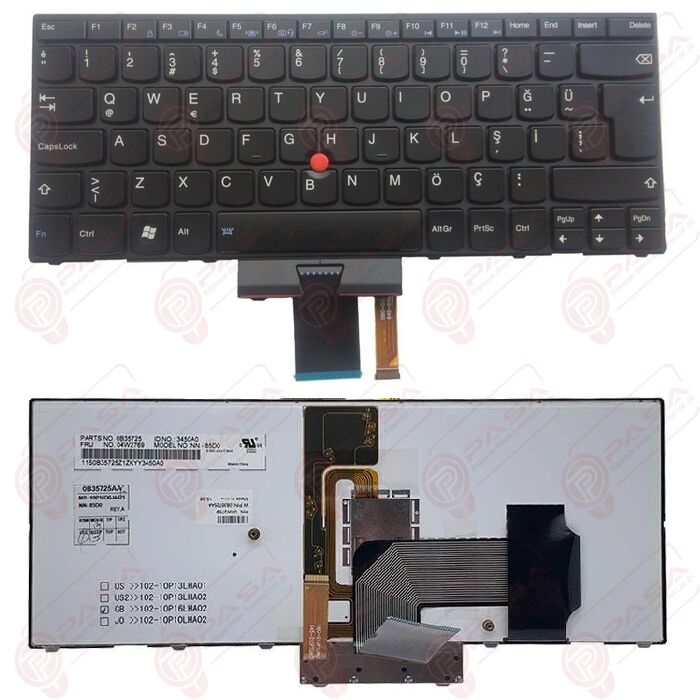 Lenovo 04W2785, 04W2786, 04W2787, 0A62211 Klavye Siyah TR