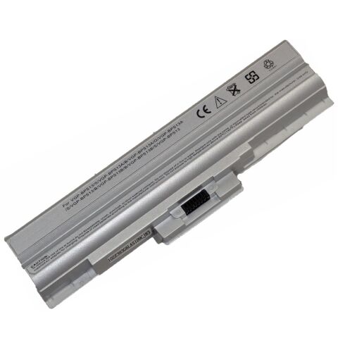 Sony Vaio VGN-FW460J, VGN-FW52TF, VGN-FW548F Batarya Pil Gümüş