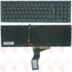 Hp Pavilion 15-AK102NT, 15-AK103NT Klavye Tuş Takımı Kırmızı Tuş Türkçe Q Siyah