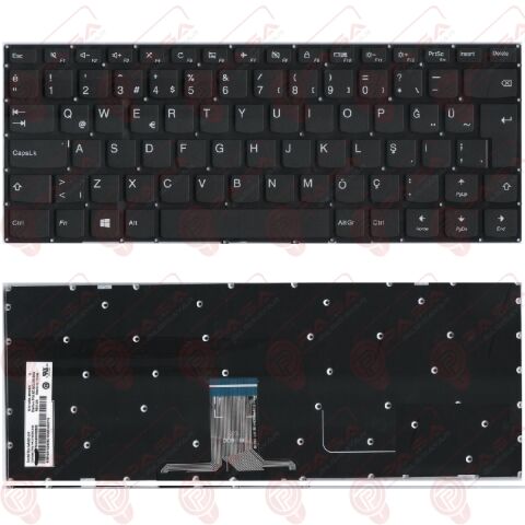 Lenovo 5CB0M32810, 5CB0M32883 Klavye Tuş Takımı Q TR Siyah Renk Tuş Seti