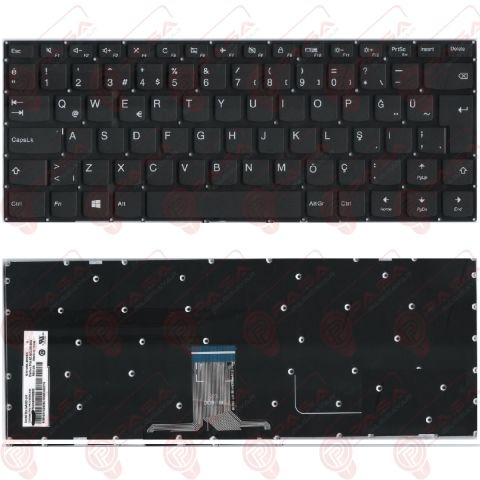 Lenovo 5CB0M32810, 5CB0M32883 Klavye Tuş Takımı Q TR Siyah Renk Tuş Seti