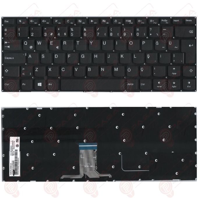 Lenovo 5CB0M32960, 5CB0M32856 Klavye Tuş Takımı Türkçe Q Siyah