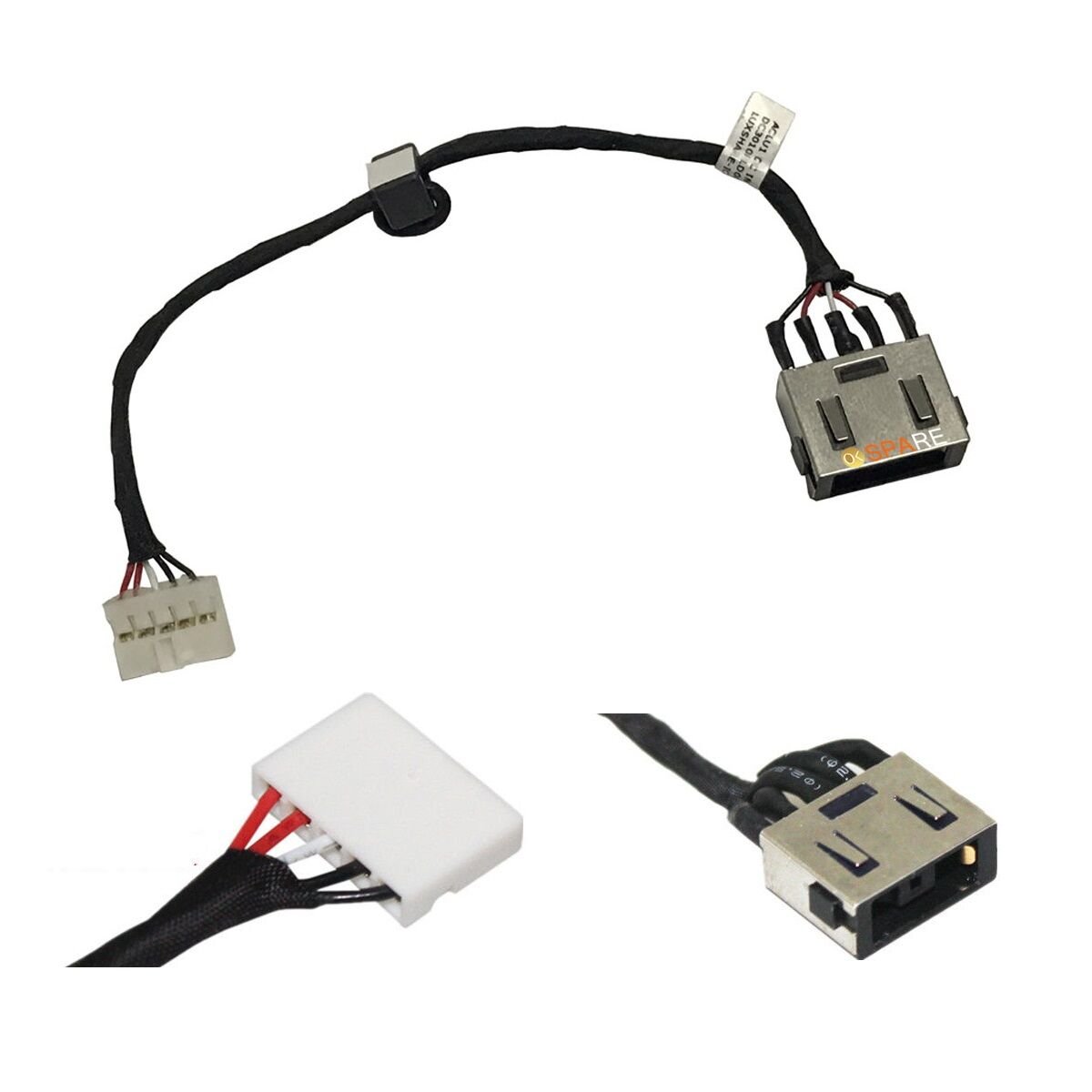 Lenovo ideapad 300-14IBR, 300-14ISK, 80M2, 80Q6, 80RR Uyumlu Power Jack Kablolu Şarj Soketi