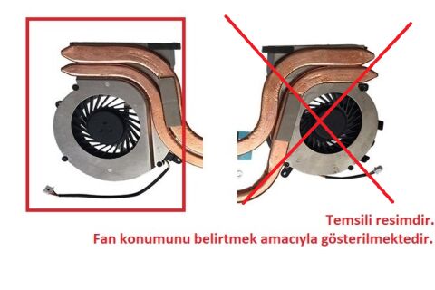 MSI GL726QC, GL726QD, GL726QE, GL726QF Uyumlu Fan Soğutucu 3 Pinli Ver.2