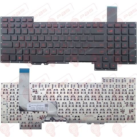 Asus G751JL-BBI7T29, G751JL-BSI7T28 Klavye Tuş Takımı Işıklı TR