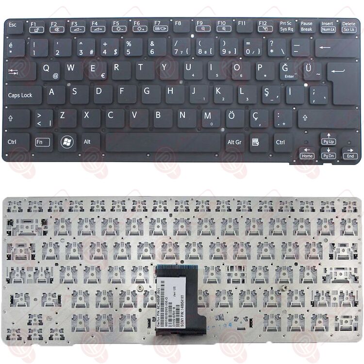 Sony Vaio VPCCA2S0E, VPCCA2S1E, VPCCA2S1R Klavye Siyah TR