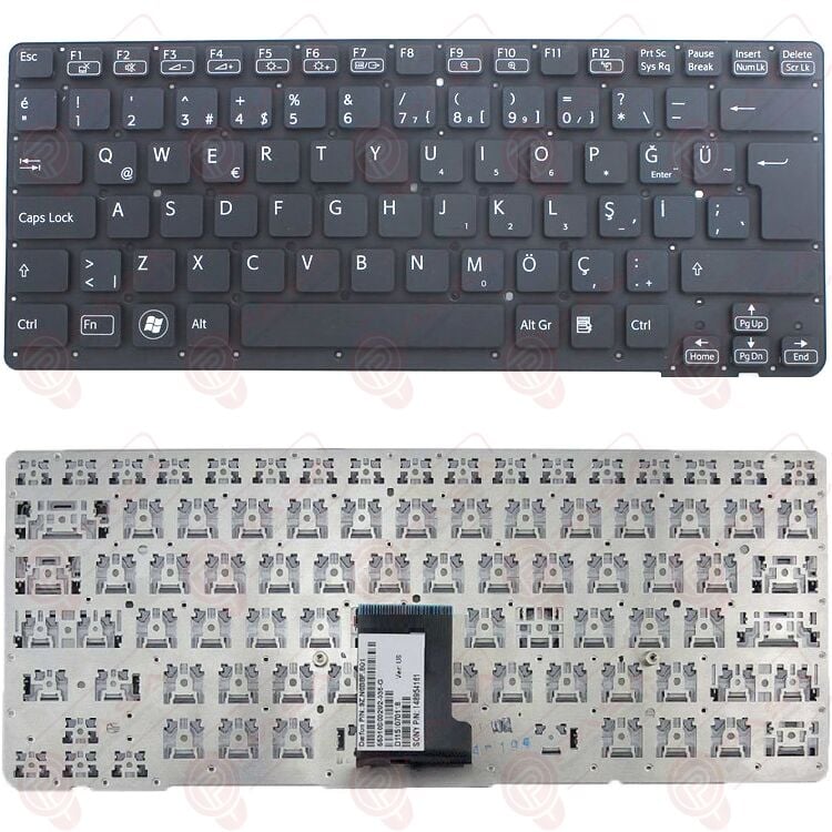 Sony Vaio VPCCA4C5E, VPCCA4E1E, VPCCA4S1E Klavye Siyah TR