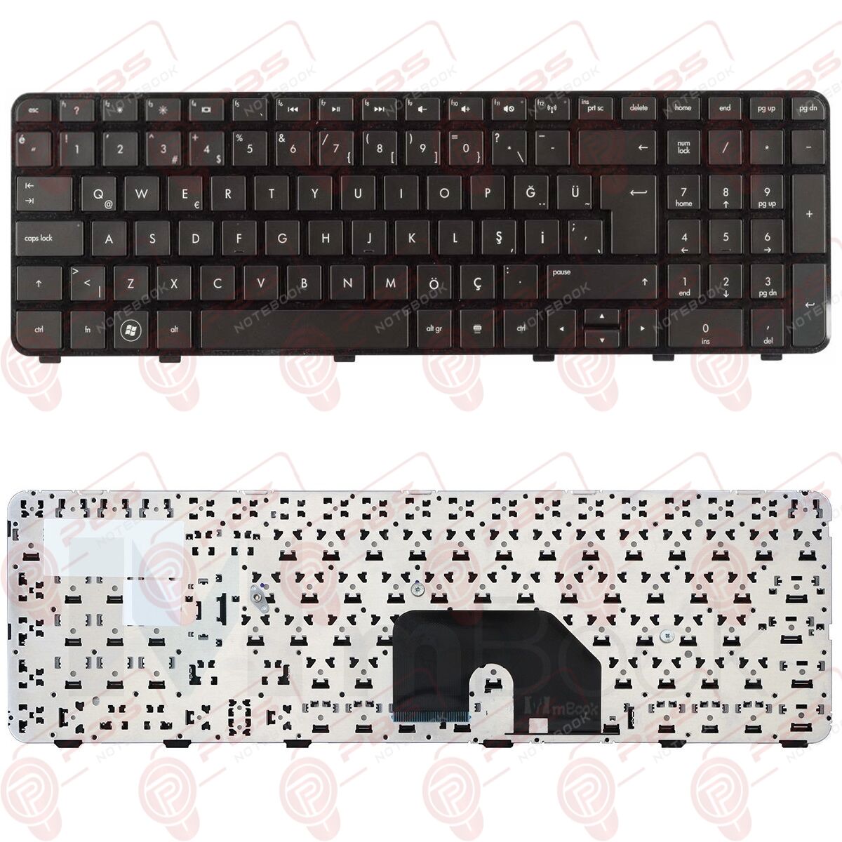 Hp Pavilion DV6-6C02ST, DV6-6C03ST, DV6-6C04ET Klavye Tuş Takımı Tuş Seti Siyah Türkçe