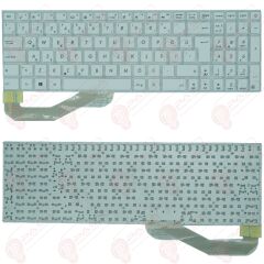 Asus R540L, R540LA, R540LJ, R540S, R540SA, R540SC, R540Y, R540YA Klavye Beyaz Tuş Takımı Tuş Seti TR