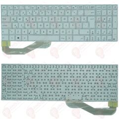 Asus X540, X540B, X540BA, X540L, X540LA, X540LJ Klavye Beyaz Tuş Takımı Tuş Seti Türkçe
