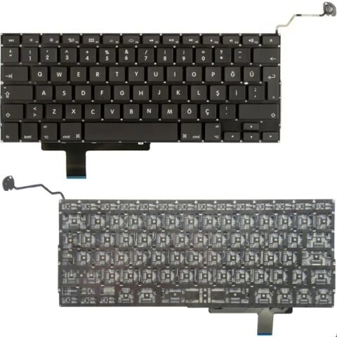 Apple MacBook Pro MC026LL, MC026LL/A, MC226CH/A, MC226J/A Klavye Tuş Takımı Tuş Seti Siyah Türkçe