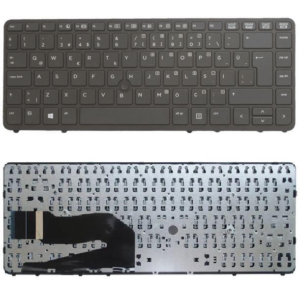 Hp 776474-001, 776474-141, 776475-001, 776475-141 Klavye Tuş Takımı Tuş Seti Siyah Türkçe