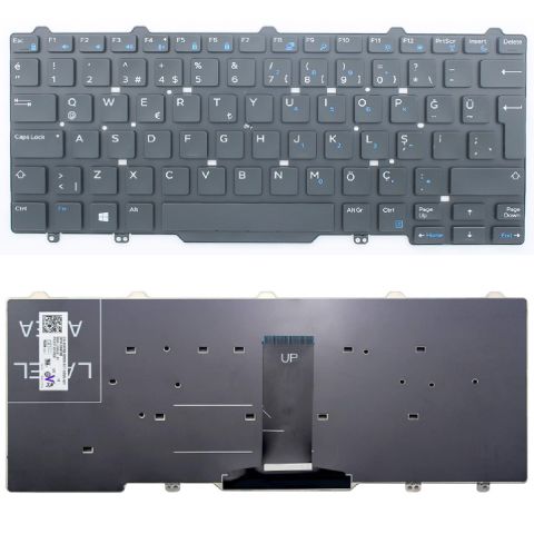 Dell 90.40A07.S01, 90.40A07.S0T Klavye Tuş Takımı Tuş Seti Siyah Türkçe
