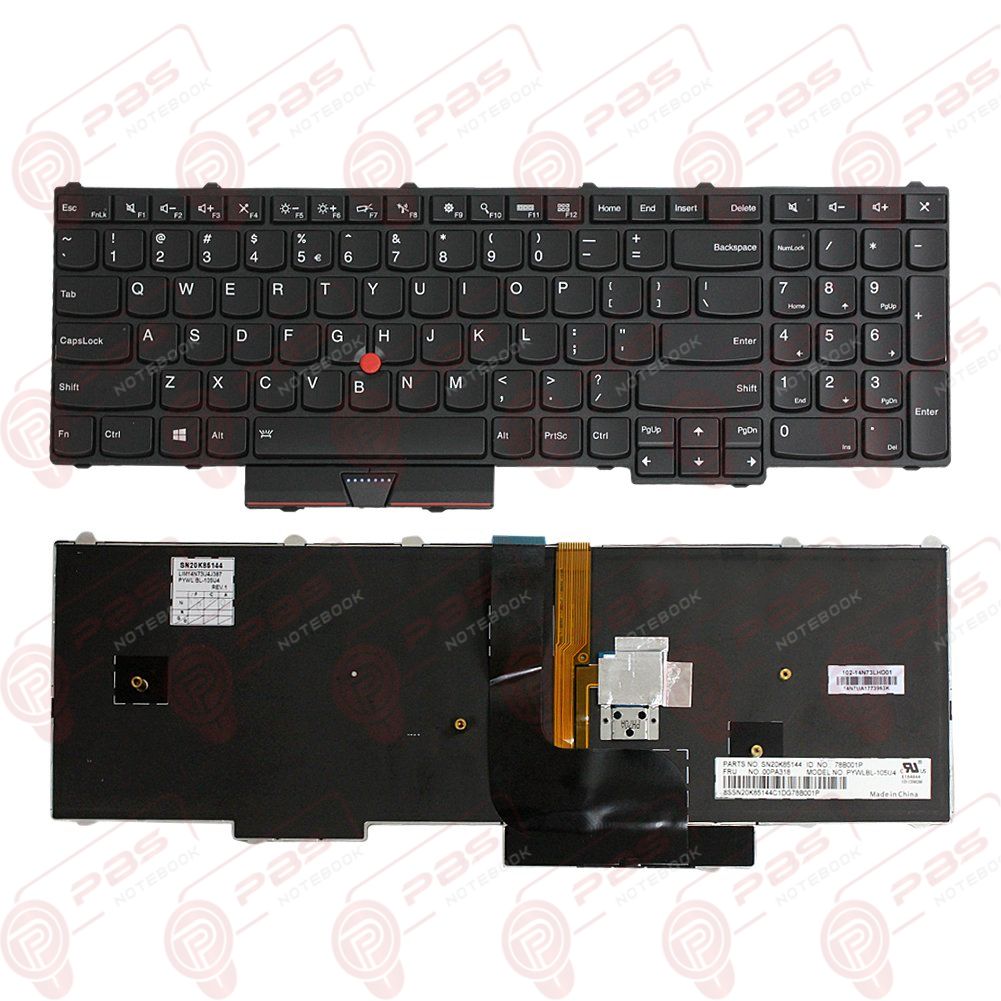 LENOVO THİNKPAD P50, 20EN, 20EQ KLAVYE TUŞ TAKIMI IŞIKLI SİYAH TÜRKÇE