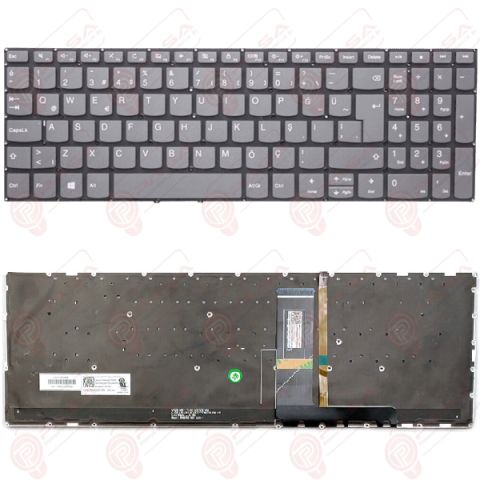 Lenovo 5CB0U42625, 5CB0U43637 Klavye Led Işıklı Gri TR