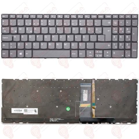 Lenovo 5CB0W45360, 5CB0W45420 Klavye Led Işıklı Gri TR
