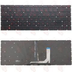 MSI GF63 Thin 10SCX Klavye Tuş Takımı Işıklı Kırmızı Tuş Türkçe