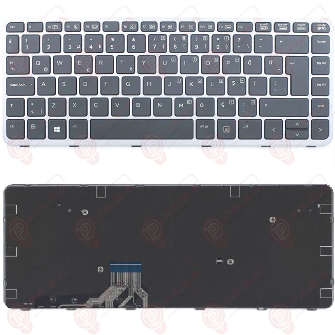 Hp 90.4LU07.C01, 90.4LU07.L01, 90.4LU07.L0T Klavye Tuş Takımı Tuş Seti Gri Türkçe