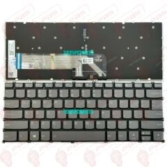 Lenovo ideaPad 5-14ITL05, 82FE Uyumlu Klavye Led Işıklı Gri Tuş Takımı Tuş Seti Türkçe