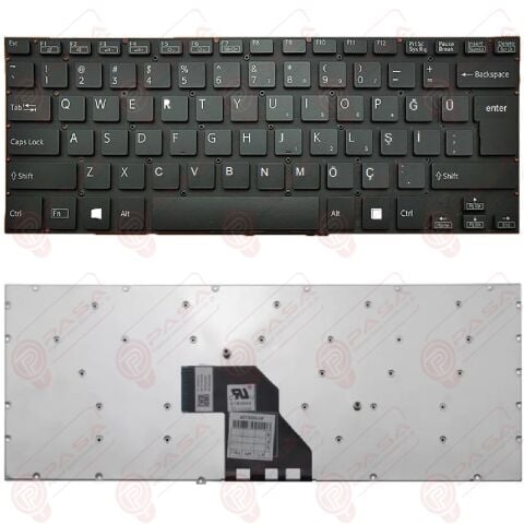 Sony Vaio SVF14214CXW, SVF14215CXB, SVF14215CXP Klavye Siyah TR