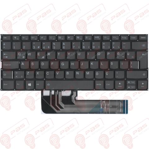 Lenovo ideaPad C340-14IWL, 81N4, 81RL Klavye Tuş Takımı ışıklı Gri Q Türkçe