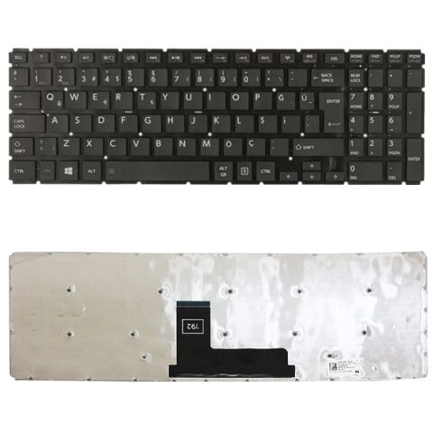 Toshiba Satellite L50-B-1NJ, L50-B-1Q6 Klavye Tuş Takımı Türkçe Siyah Q Tuş Yapısı