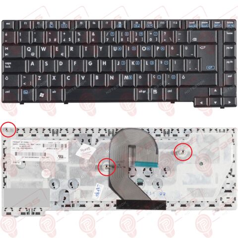 Hp Compaq 6710b, 6710s, 6715b, 6715s Klavye Tuş Takımı Tuş Seti Siyah Türkçe