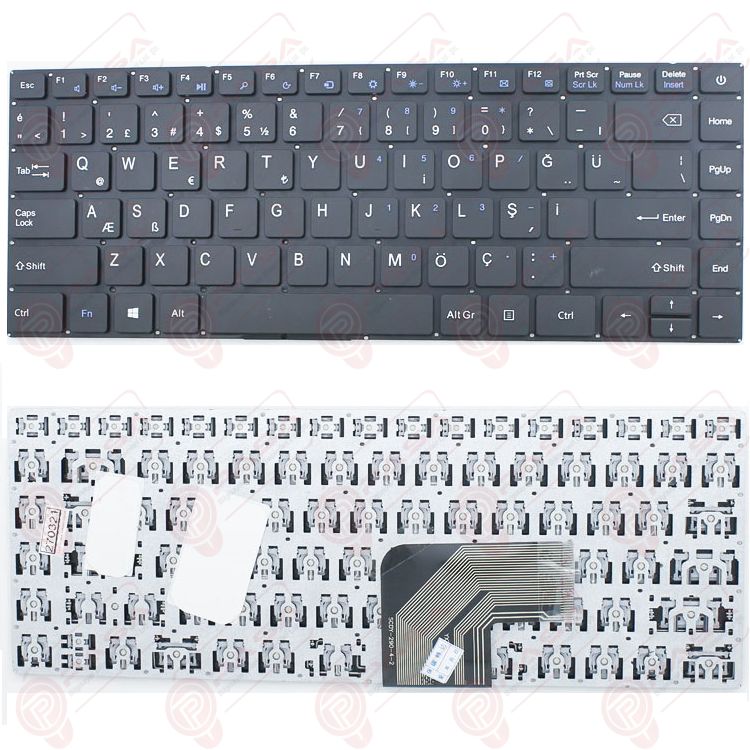 DK290C Klavye Tuş Takımı Tuş Seti Siyah Türkçe