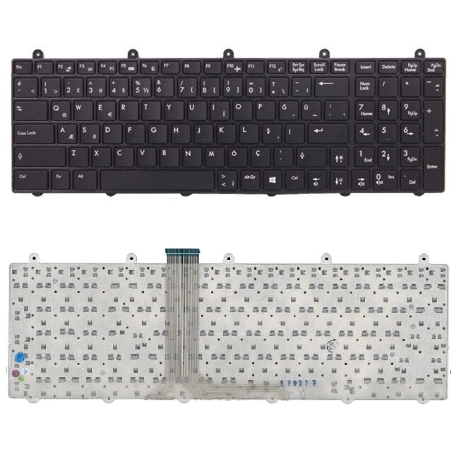 Monster P150EM, P150SM, P157SM Klavye Tuş Takımı Siyah Türkçe