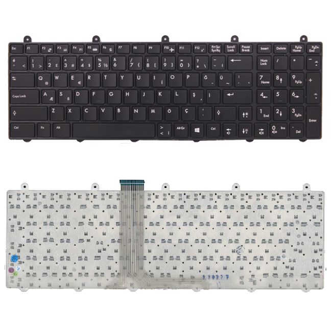 Monster P170EM, P170SM, P177SM Klavye Tuş Takımı Siyah Türkçe