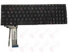 Asus GL552VW-DM132T, GL552VW-DM463T Klavye Tuş Takımı Led Işıklı Türkçe Siyah Q Tuş Yapısı