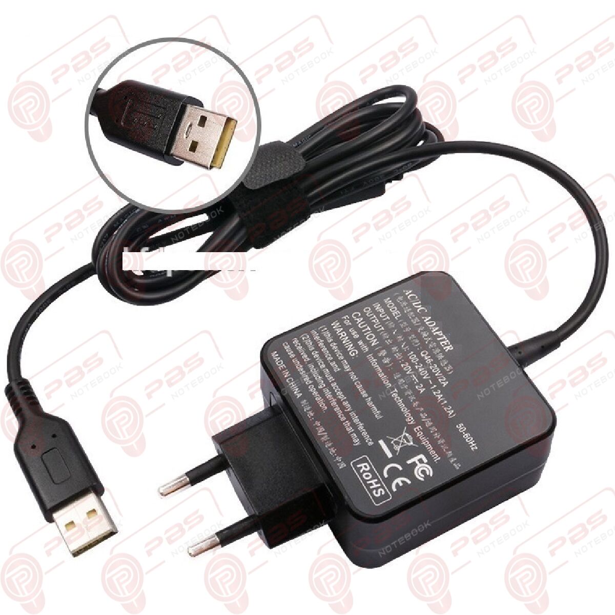 Lenovo ADL40WCG, GX20H34904 Uyumlu Adaptör Şarj Aleti Siyah Renk