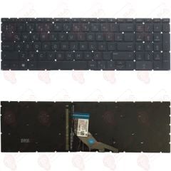 Hp 15-DA1089NT, 15-DA1093NT, 15-DA1094NT, 15-DA1097NT Klavye Tuş Takımı Tuş Seti Işıklı Siyah Türkçe