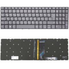 Lenovo ideaPad 3-15IML05, 81WB, 81WR, 82BS Klavye Işıklı Gri TR