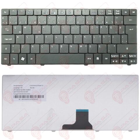 MP-09B96AF-6982, PK1130I23A22 Klavye Tuş Takımı Tuş Seti Siyah Türkçe