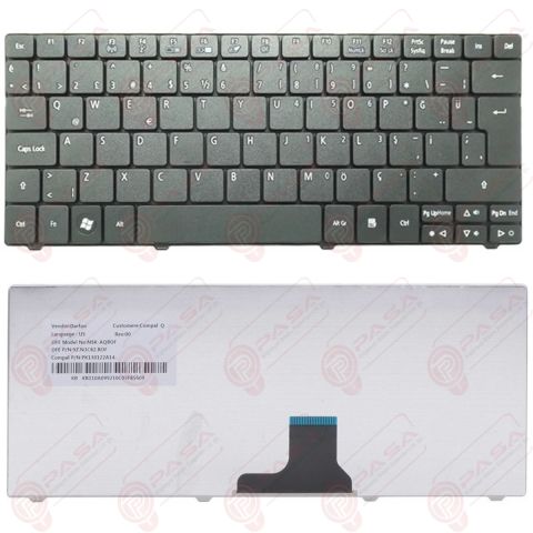 MP-09B96TQ-6982, PK130I23A20 Klavye Tuş Takımı Tuş Seti Siyah Türkçe