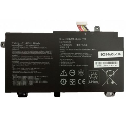 Asus G531GT-BQ095T, G531GT-BQ291T Batarya Pil Notebook Bataryası