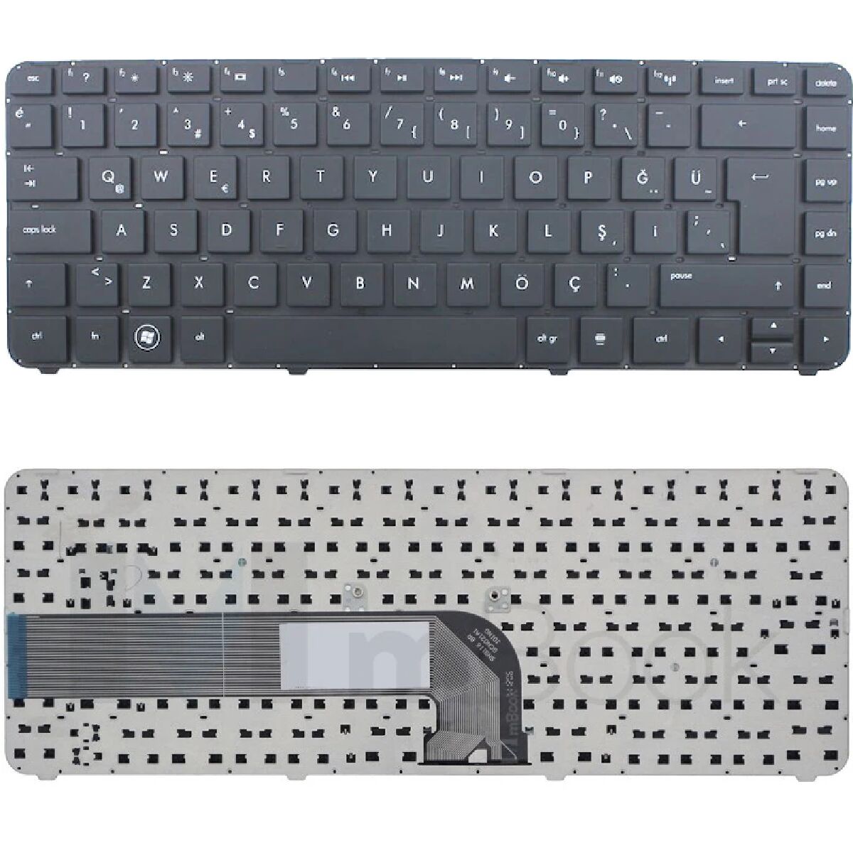 Hp 650470-001, 650470-141, 650471-001, 650471-141 Uyumlu Klavye Tuş Takımı Tuş Seti Siyah Türkçe