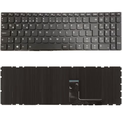Lenovo 5CB0L59346, 5CB0L59403, 5CB0L59520, 5CB0L78344 Uyumlu Klavye Tuş Takımı Siyah Türkçe