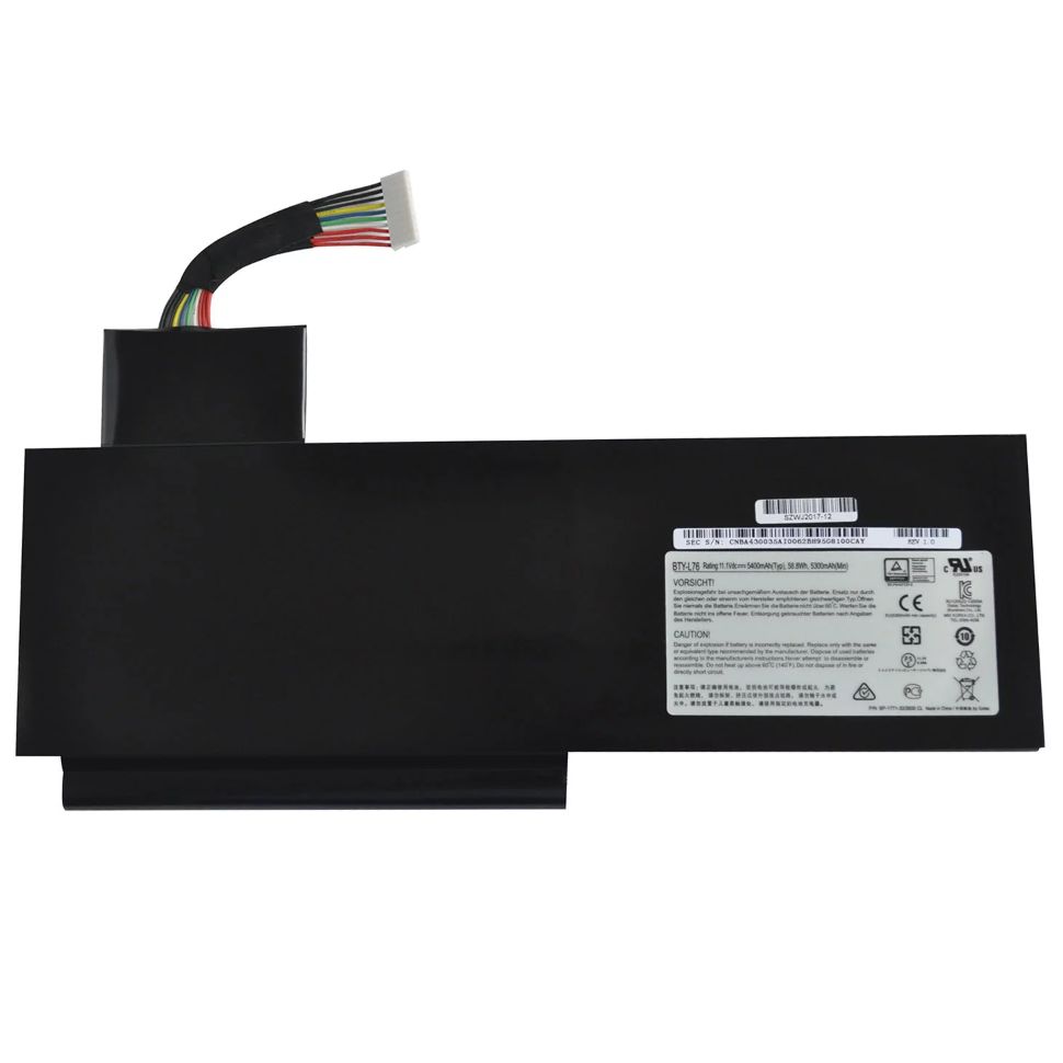 Nion MSI GS726QC, GS726QD, GS726QE Uyumlu Batarya Pil