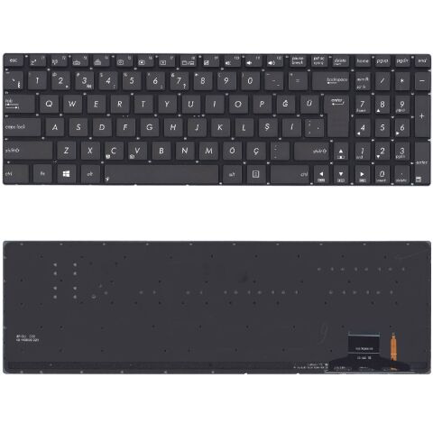Asus NSK-UPH0S, NSK-UPH0E, NSK-UPH01, NSK-UPA01 Klavye Tuş Takımı Tuş Seti Led Işıklı Siyah Türkçe