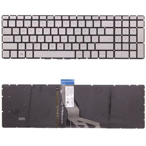 Hp 2BT18EA, 2BT19EA, 2BT20EA, 2BT22EA Klavye Tuş Takımı Işıklı Q Gümüş Renk Türkçe Keyboard