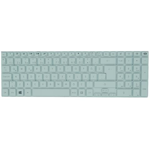 Acer Aspire E1-572G-54208G1TMnii, E1-572G-34014G50MNll Uyumlu Klavye Beyaz Tuş Takımı Tuş Seti TR