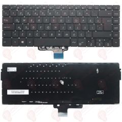 Asus X510QR-BR007, X510QR-BR007A, X510QR-BR007B Klavye Tuş Takımı Tuş Seti Led Işıklı Siyah Türkçe