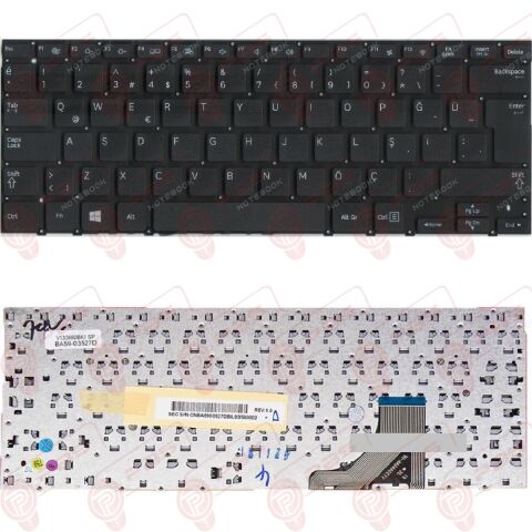 Samsung BA75-04236A, BA75-04236F, MP-12C1UKB, CNBA5903255 Uyumlu Klavye Tuş Takımı Siyah TR
